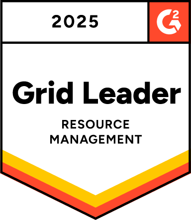 G2 Leader in Resource Management Badge representing Kantata Professional Services Automation as a G2 Leader in Resource Management
