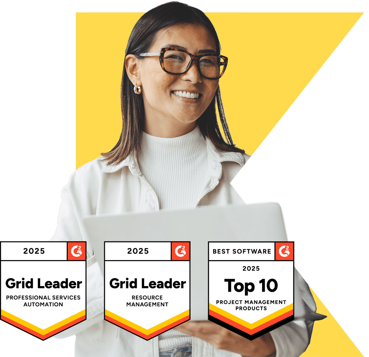 Illustration representing Kantata Professional Services Automation G2 Awards