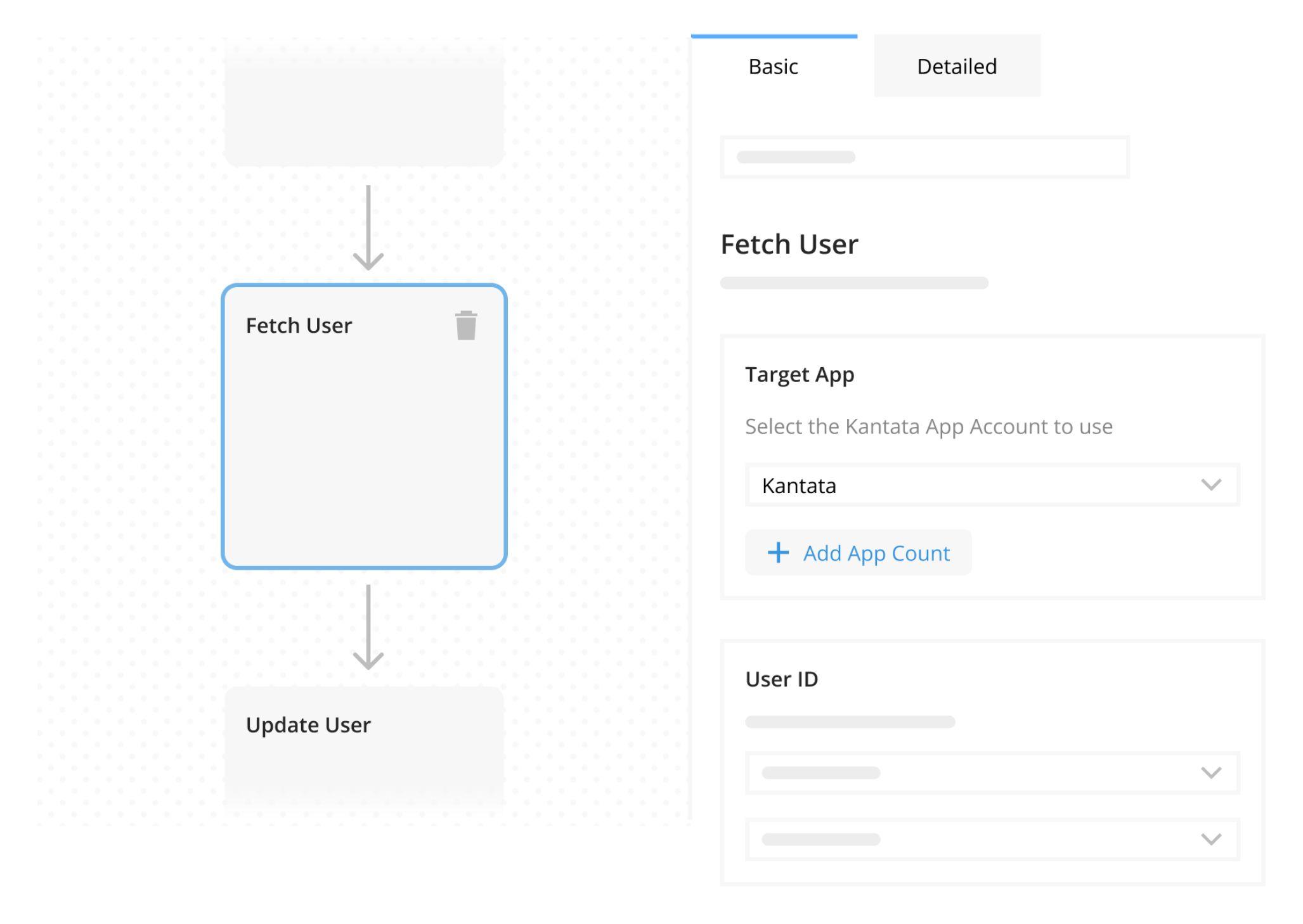 Product screenshot representing workflows & automations