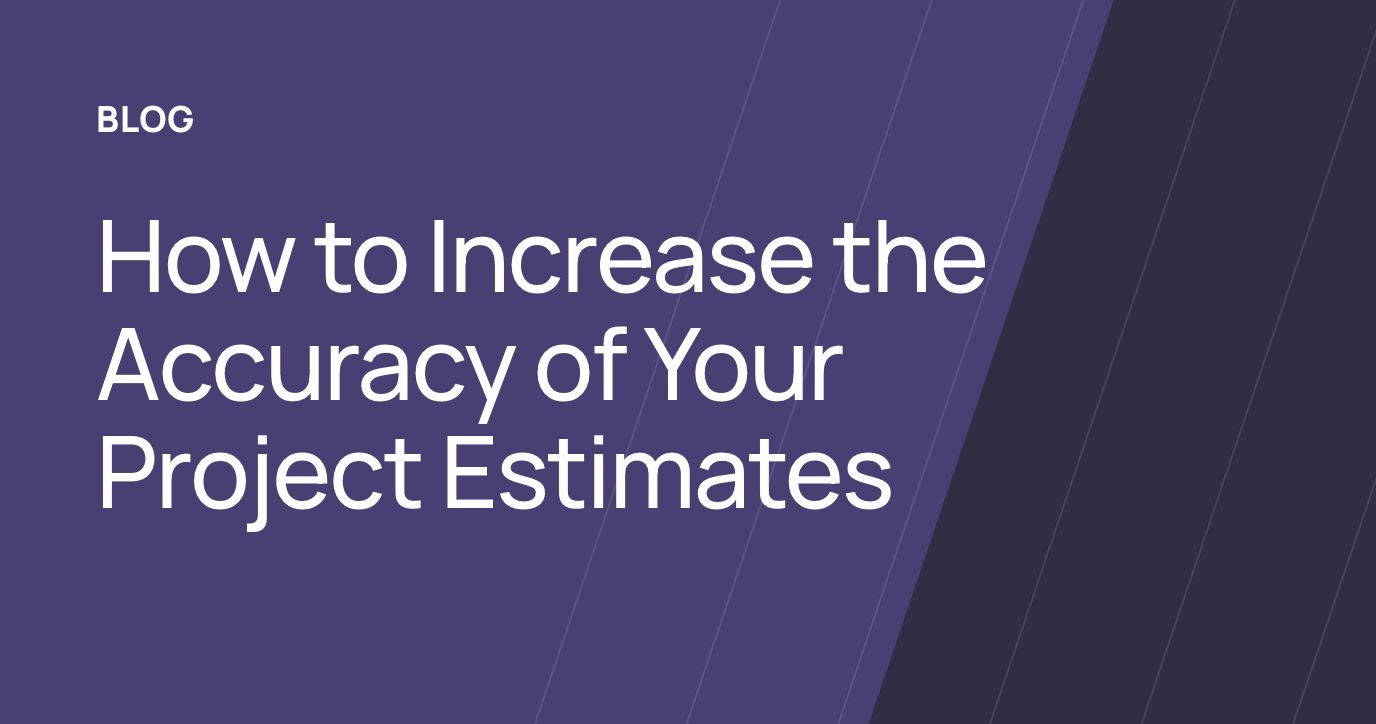 Creating an accurate estimate up front will help balance both sides by setting client expectations and preventing surprise costs from compromising profit margins.